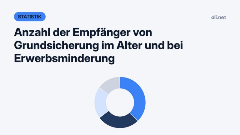 Statistik-Grafik mit Kreisdiagramm: Empfänger von Grundsicherung im Alter und bei Erwerbsminderung
